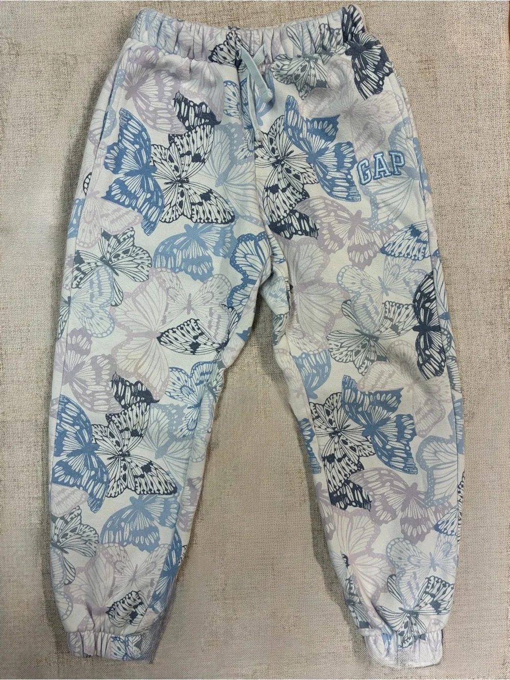 GAP Kids Butterfly Zip Hoodie - Pastel Blue & Lavender